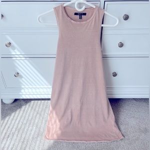 BRUNETTE blush colour short dress with cut out details on the sides XS